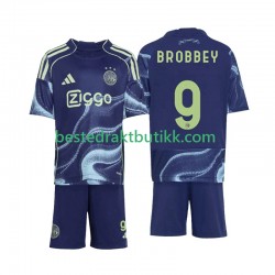 Fotballdrakter AFC Ajax Brian Brobbey 9 Bortedraktsett 2025-2026 Kortermet til Barn