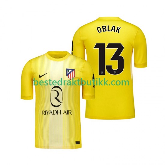 Fotballdrakter Atlético Madrid Jan Oblak 13 Keeper Hjemmedraktsett 2025-2026 Kortermet til Herre