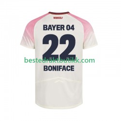 Fotballdrakter Bayer 04 Leverkusen Victor Boniface 22 Bortedraktsett 2025-2026 Kortermet til Herre
