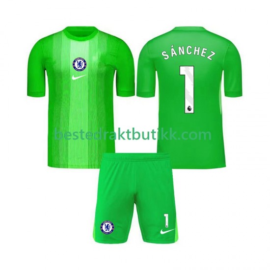 Fotballdrakter Chelsea Robert Sanchez 1 Keeper Bortedraktsett 2025-2026 Kortermet til Barn