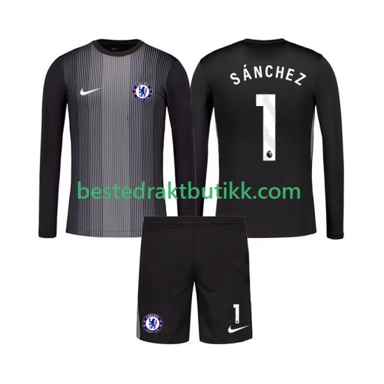Fotballdrakter Chelsea Robert Sanchez 1 Keeper Hjemmedraktsett 2025-2026 Langermet til Barn