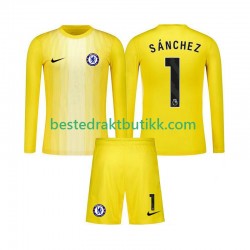 Fotballdrakter Chelsea Robert Sanchez 1 Keeper Tredjedraktsett 2025-2026 Langermet til Barn