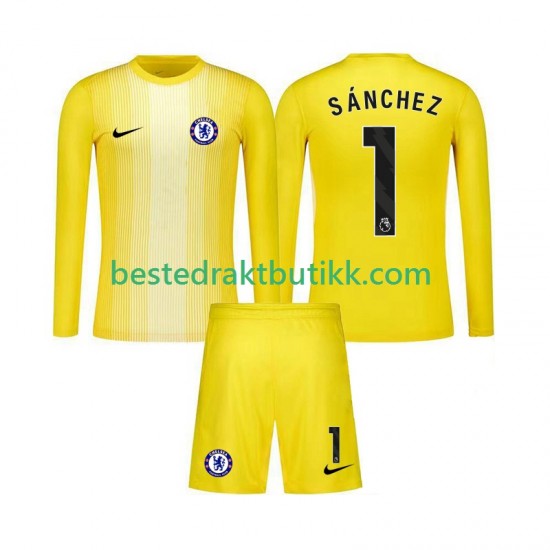 Fotballdrakter Chelsea Robert Sanchez 1 Keeper Tredjedraktsett 2025-2026 Langermet til Barn