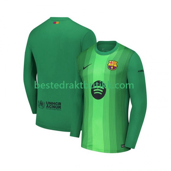 Fotballdrakter FC Barcelona Keeper Hjemmedraktsett 2025-2026 Langermet til Herre