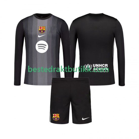 Fotballdrakter FC Barcelona Keeper Tredjedraktsett 2025-2026 Langermet til Barn