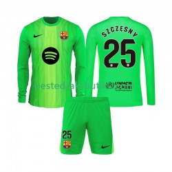 Fotballdrakter FC Barcelona Szczesny 25 Keeper Hjemmedraktsett 2025-2026 Langermet til Barn