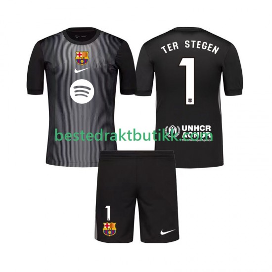 Fotballdrakter FC Barcelona Ter Stegen 1 Keeper Tredjedraktsett 2025-2026 Kortermet til Barn