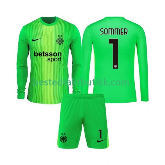 Fotballdrakter Inter Milan Yann Sommer 1 Keeper Tredjedraktsett 2025-2026 Langermet til Barn