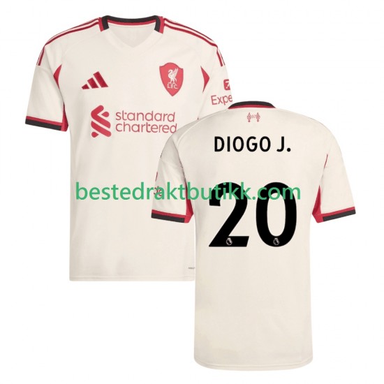 Fotballdrakter Liverpool Diogo Jota 20 Bortedraktsett 2025-2026 Kortermet til Herre