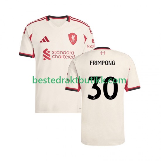 Fotballdrakter Liverpool Jeremie Frimpong 30 Bortedraktsett 2025-2026 Kortermet til Herre
