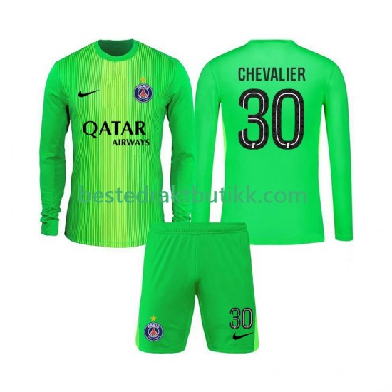 Fotballdrakter Paris Saint-Germain Lucas Chevalier 30 Keeper Bortedraktsett 2025-2026 Langermet til Barn