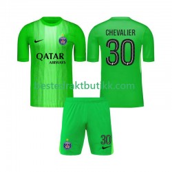 Fotballdrakter Paris Saint-Germain Lucas Chevalier 30 Keeper Bortedraktsett 2025-2026 Kortermet til Barn
