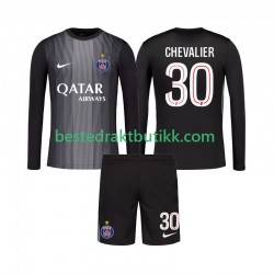 Fotballdrakter Paris Saint-Germain Lucas Chevalier 30 Keeper Hjemmedraktsett 2025-2026 Langermet til Barn