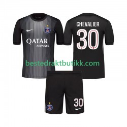 Fotballdrakter Paris Saint-Germain Lucas Chevalier 30 Keeper Hjemmedraktsett 2025-2026 Kortermet til Barn