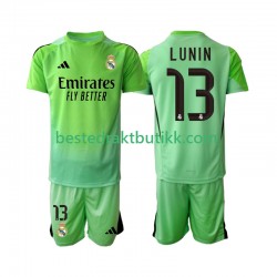 Fotballdrakter Real Madrid Andriy Lunin 13 Keeper Bortedraktsett 2025-2026 Kortermet til Barn