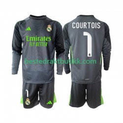 Fotballdrakter Real Madrid Thibaut Courtois 1 Tredjedraktsett 2025-2026 Langermet til Barn