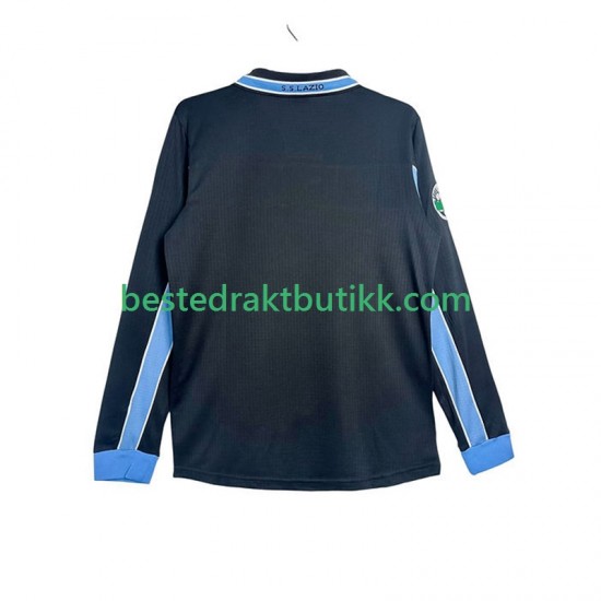 Fotballdrakter SS Lazio 1998 Retro Bortedraktsett 1999 Langermet til Herre