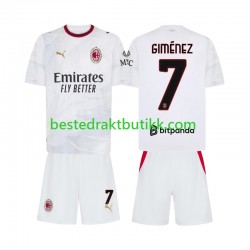 Fotballdrakter AC Milan Gimenez 7 Bortedraktsett 2026-2027 Kortermet til Barn