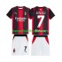 Fotballdrakter AC Milan Gimenez 7 Hjemmedraktsett 2026-2027 Kortermet til Barn