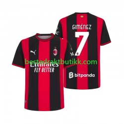 Fotballdrakter AC Milan Gimenez 7 Hjemmedraktsett 2026-2027 Kortermet til Herre
