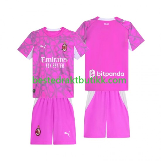 Fotballdrakter AC Milan Keeper Bortedraktsett 2026-2027 Kortermet til Barn