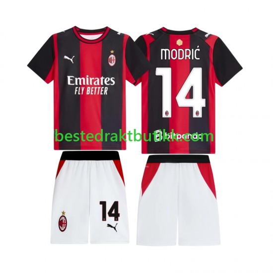 Fotballdrakter AC Milan Modrić Luka 14 Hjemmedraktsett 2026-2027 Kortermet til Barn