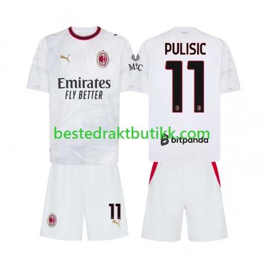 Fotballdrakter AC Milan Pulisic 11 Bortedraktsett 2026-2027 Kortermet til Barn