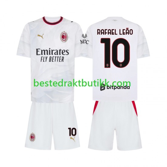Fotballdrakter AC Milan Rafael Leao 10 Bortedraktsett 2026-2027 Kortermet til Barn