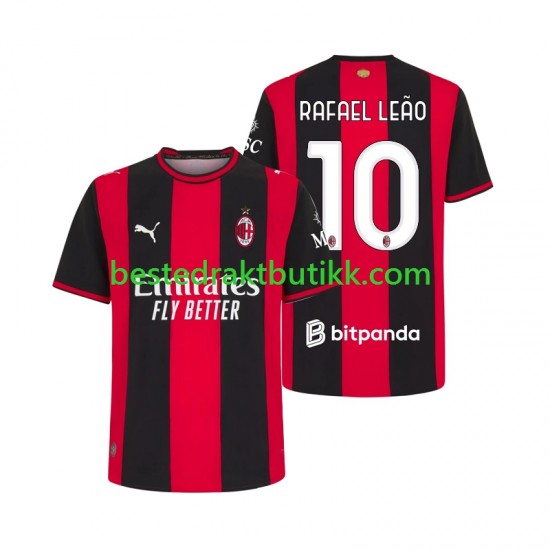Fotballdrakter AC Milan Rafael Leao 10 Hjemmedraktsett 2026-2027 Kortermet til Herre
