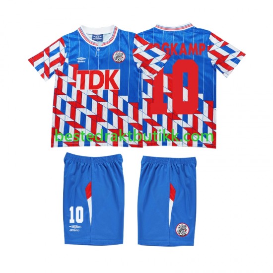 Fotballdrakter AFC Ajax BERGKAMP 10 1989 1990 Retro Bortedraktsett Langermet til Barn