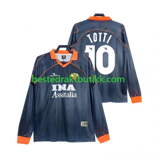 Fotballdrakter AS Roma Totti 10 2000 Retro Tredjedraktsett 1999 Langermet til Herre