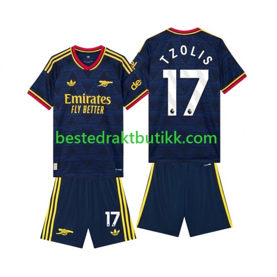 Fotballdrakter Arsenal Christos Tzolis 17 Bortedraktsett 2026-2027 Kortermet til Barn