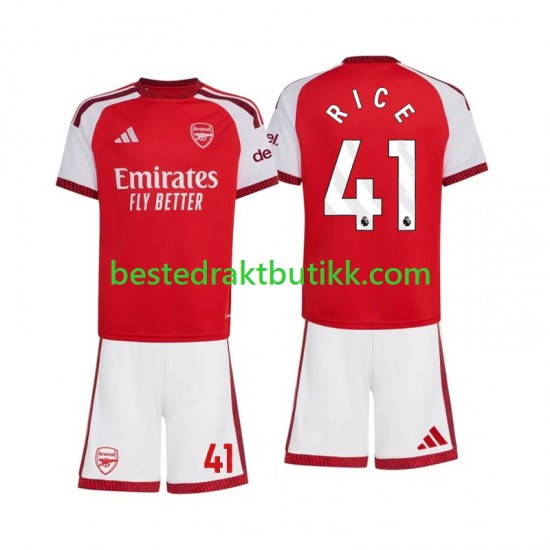 Fotballdrakter Arsenal Declan Rice 41 Hjemmedraktsett 2026-2027 Kortermet til Barn
