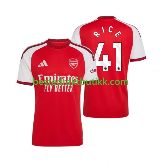 Fotballdrakter Arsenal Declan Rice 41 Hjemmedraktsett 2026-2027 Kortermet til Herre
