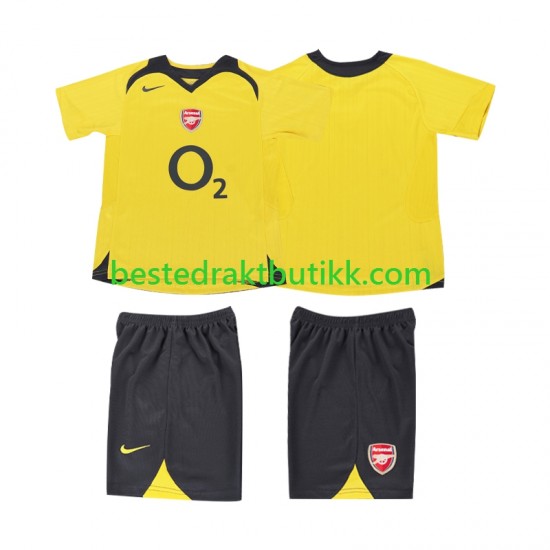 Fotballdrakter Arsenal 2005 Retro Bortedraktsett 2006 Kortermet til Barn