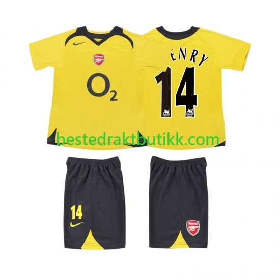 Fotballdrakter Arsenal Thierry Henry 14 2005 Retro Bortedraktsett 2006 Kortermet til Barn