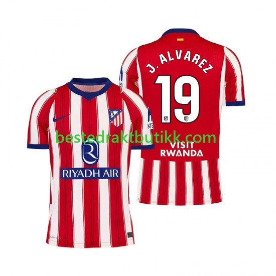 Fotballdrakter Atlético Madrid Julian Alvarez 19 Hjemmedraktsett 2026-2027 Kortermet til Herre