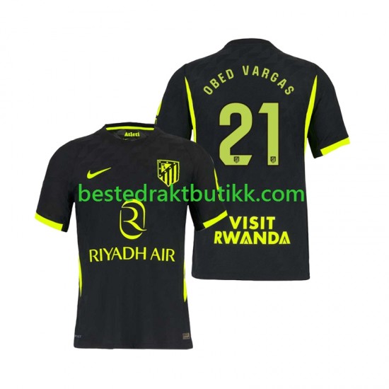 Fotballdrakter Atlético Madrid Obed Vargas 21 Bortedraktsett 2026-2027 Kortermet til Herre