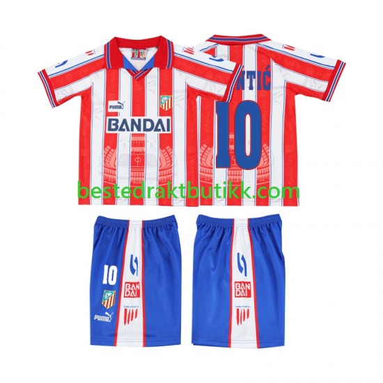 Fotballdrakter Atlético Madrid PANTIC 10 1996 1997 Retro Hjemmedraktsett Kortermet til Barn