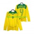 Fotballdrakter Brasil RONALDO 9 Retro Hjemmedraktsett 2004 Langermet til Herre