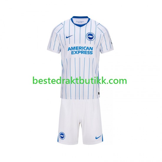 Fotballdrakter Brighton Hove Albion Bortedraktsett 2026-2027 Kortermet til Barn