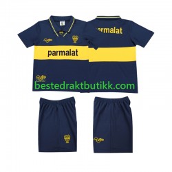 Fotballdrakter CA Boca Juniors 1993 1995 Retro Hjemmedraktsett Kortermet til Barn