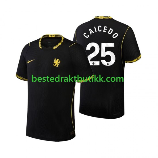 Fotballdrakter Chelsea Moises Caicedo 25 Bortedraktsett 2026-2027 Kortermet til Herre