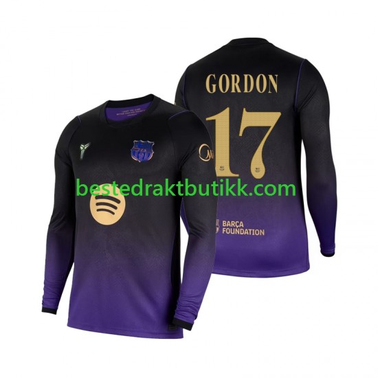 Fotballdrakter FC Barcelona Anthony Gordon 17 Bortedraktsett 2026-2027 Langermet til Herre