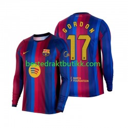 Fotballdrakter FC Barcelona Anthony Gordon 17 Hjemmedraktsett 2026-2027 Langermet til Herre