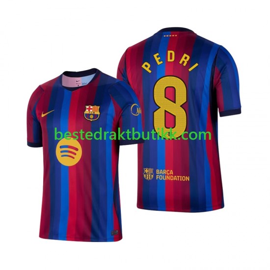 Fotballdrakter FC Barcelona Pedri 8 Hjemmedraktsett 2026-2027 Kortermet til Herre
