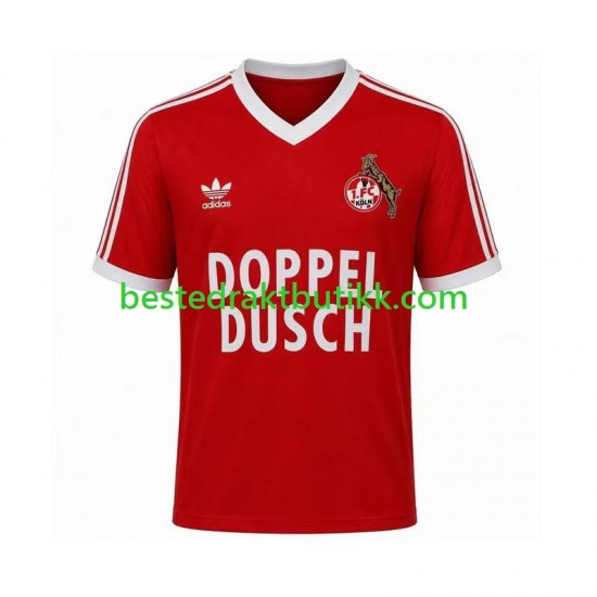 Fotballdrakter FC Köln 1984 1985 Retro Bortedraktsett Kortermet til Herre