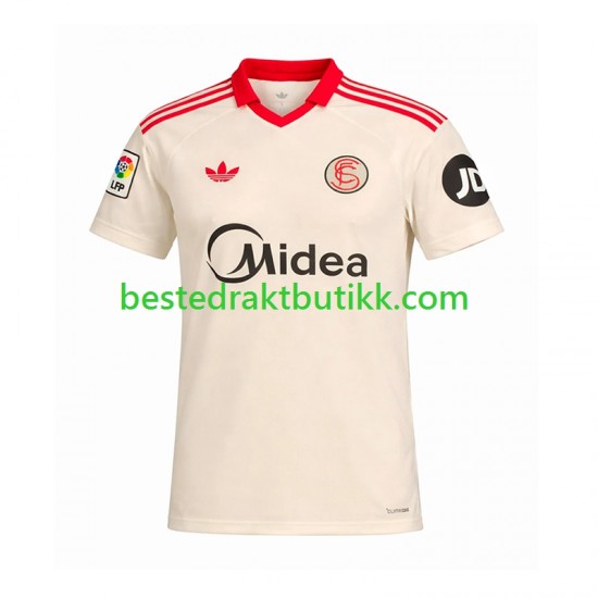 Fotballdrakter Sevilla FC Retro Hjemmedraktsett 2025-2026 Kortermet til Herre