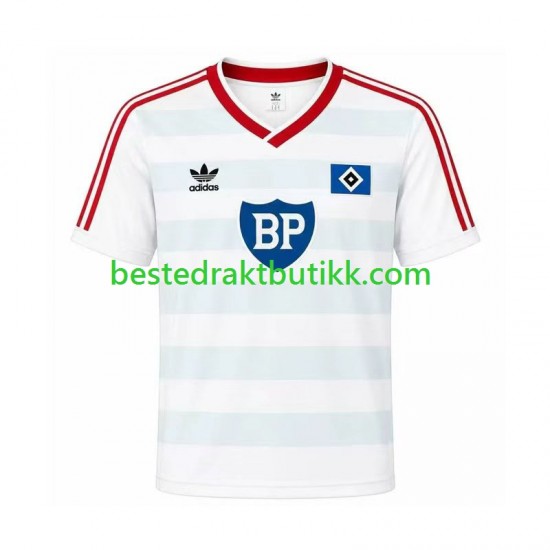 Fotballdrakter Hamburger SV 1986 Retro Bortedraktsett Kortermet til Herre