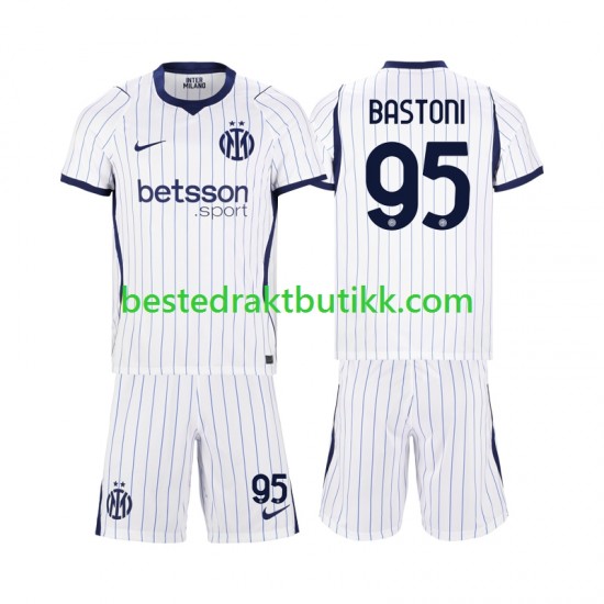 Fotballdrakter Inter Milan Alessandro Bastoni 95 Bortedraktsett 2026-2027 Kortermet til Barn